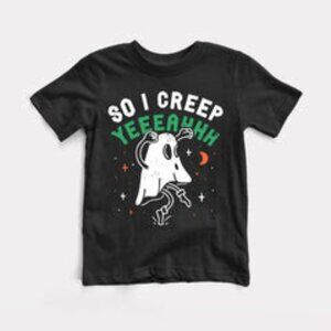 Bella + Canvas Kids So I Creep Yeah TLC 90's Halloween T-Shirt 2T